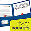 OProperford Twin Pocket Folders, Letter Size, Royal Blue, BoProper of 25 Image 1