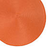 Orange Round Polypropylene Woven Placemat (Set Of 6) Image 1