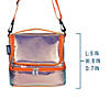 Orange Shimmer Two Compartment Lunch Bag Image 4