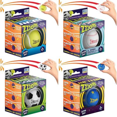 Original ZZZOPA Fidget Stress Mini Ball 4pk Spin Bounce Throw It Spinner PMI International Image 1