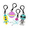 Outer Space Backpack Clip Keychains - 12 Pc. Image 1