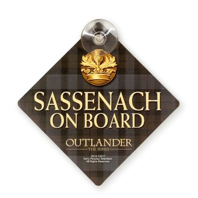 Outlander Sassenach Car Window Sign  Official Outlander Decorative Collectible Image 1