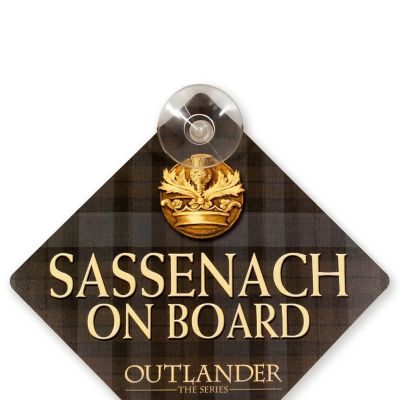 Outlander Sassenach Car Window Sign  Official Outlander Decorative Collectible Image 1