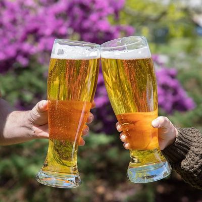Oversized Extra Large Giant Beer Glass 2 Pack - 53oz per Glass - Each Holds up to 4 Bottles of Beer, Fun St Patricks Day Gift Item Image 2
