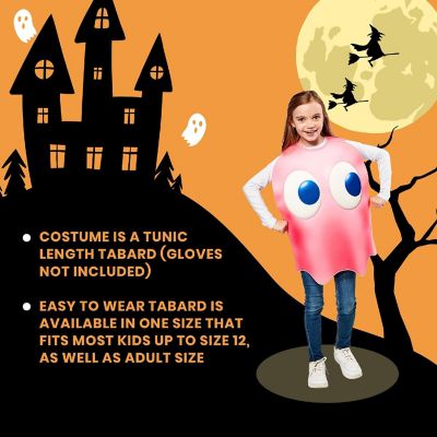 Pac-Man Pinky Ghost Child Costume  One Size Image 2