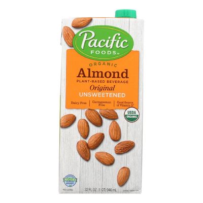 Pacific Natural Foods Almond Original - Unsweetened - Case of 12 - 32 Fl oz. Image 1
