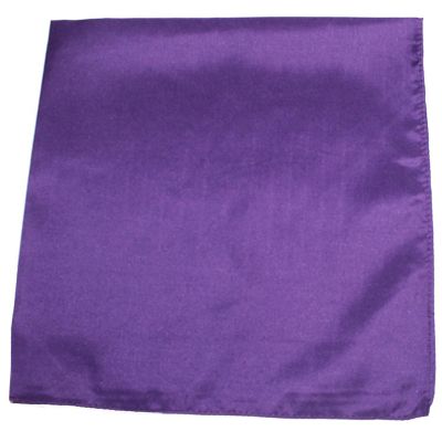 Pack of 2 Solid Cotton Extra Large Bandanas - 27 x 27 Inches / 68 x 68 cm (Purple) Image 1