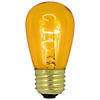 Pack of 25 Incandescent S14 Yellow Christmas Replacement Bulbs Image 1
