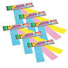 Pacon Dry Erase Sentence Strips, 3 Assorted Colors, 1-1/2" X 3/4" Ruled, 3" x 12", 30 Per Pack, 6 Packs Image 1