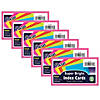 Pacon Index Cards, 5 Super Bright Assorted Colors, 0.25" Ruled, 3" x 5", 75 Cards Per Pack, 6 Packs Image 1