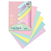 Pacon Pastel Card Stock, 5 Assorted Colors, 8-1/2" x 11", 100 Sheets Image 1