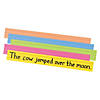Pacon Sentence Strips, Assorted 5 Colors, 1-1/2" Ruled 3" x 24", 100 Strips Per Pack, 2 Packs Image 1