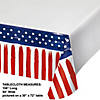 Painterly Patriotic Paper Tablecloth Image 1