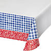 Paisley and Plaid Picnic Paper Tablecloths, 3 ct Image 1