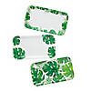 Palm Leaf Party Paper Serving Trays - 3 Pc. Image 1