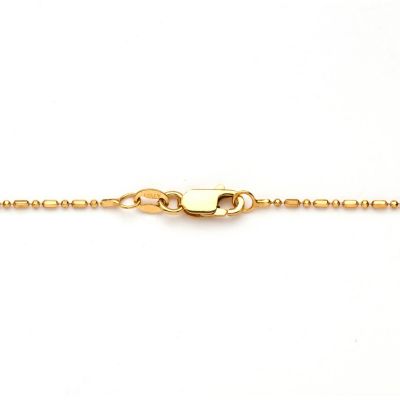 PalmBeach Jewelry Yellow Gold-Plated Sterling Silver Style Cross Necklace (3mm), Lobster Claw Clasp, 17 inches Size Image 3