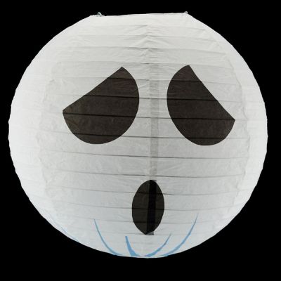 PaperLanternStore 14" Spooky Shyguy Two-face Ghost Halloween Paper Lantern, Design by Esper Image 1