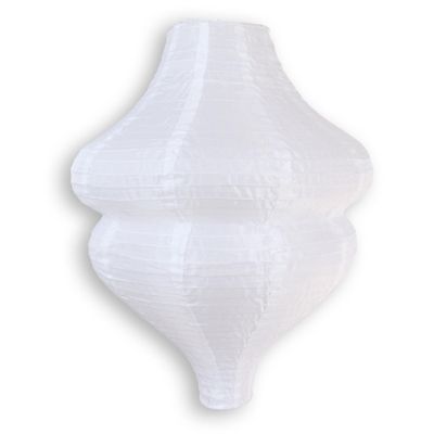 PaperLanternStore 3-PACK Jumbo White Beehive Unique Shaped Shimmering Nylon Lanterns Image 2