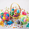 Pastel Round Plastic Easter Baskets - 12 Pc. Image 4