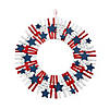 Patriotic Clothespin Wreath Craft Kit - Makes 1 Image 1