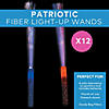 Patriotic Fiber Optic Light-Up Wands - 12 Pc. Image 2