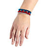 Patriotic Mardi Gras Beaded Bracelets - 24 Pc. Image 1
