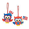 Patriotic Owl Ornament Craft Kit - Makes 12 Image 1