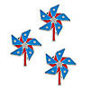 Patriotic Pinwheel Pins - 12 Pc. Image 1