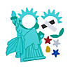 Patriotic Statue of Liberty Picture Frame Magnet Craft Kit - Makes 12 Image 1