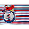 Patriotic Stripe Outdoor Tablecloth With Zipper 52 Round Image 3