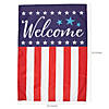 Patriotic Welcome Porch Flag Image 1