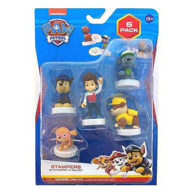 Paw Patrol Characters Stampers 5pk Birthday Cake Toppers Party Favor Figure PMI International Image 1