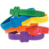 Paw Print Rubber Bracelets - 24 Pc. Image 1