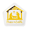 Peace on Earth Nativity Disposable Paper Serving Trays - 12 Pc. Image 1