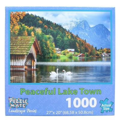 Peaceful Lake Town 1000 Piece Jigsaw Puzzle Image 1