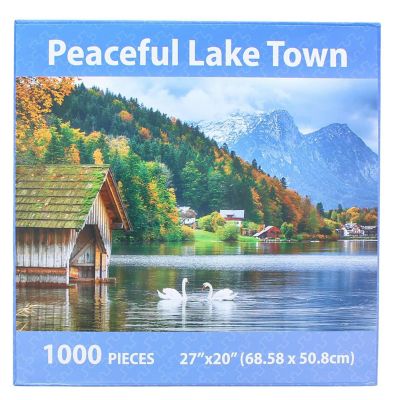 Peaceful Lake Town 1000 Piece Jigsaw Puzzle Image 1