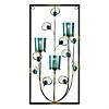 Peacock Three Candle Wall Sconce 18.75" Tall Image 1