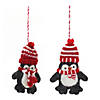Penguin Ornament (Set Of 6) 4.5"H Wool Image 1