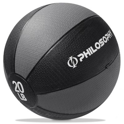 Philosophy Gym Medicine Ball, 20 LB - Weighted Fitness Non-Slip Ball Image 1