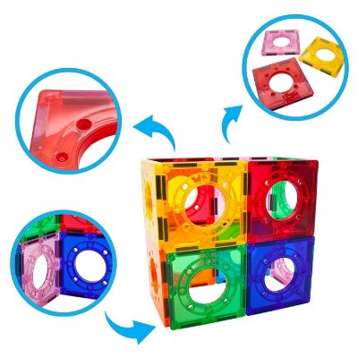 PicassoTiles 12 Piece Marble Run Square Joint Expansion Pack Image 2