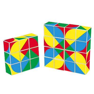 PicassoTiles 16 Piece Infinite Magnetic Puzzle Magic Pixy Cube Game Set PTC16 Image 2