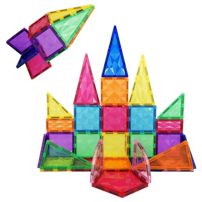 PICASSOTILES 41pc Prism Magnetic Building Block Set Image 1
