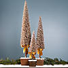 Pine Tree On Pedestal Tree (Set Of 3) 20.5"H, 30"H, 39"H Plastic Image 2