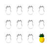 Pineapple, Tropical 3.75" Cookie Cutters Image 1