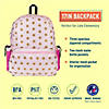Pink and Gold Stars 17 Inch Backpack Image 1