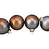 Pink and Gray Hand Blown Textured Glass Ball Christmas Ornaments 3.25", Set of 4 Image 2