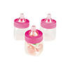 Pink Baby Bottle Favor Containers - 12 Pc. Image 2