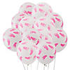 Pink Baby Footprints 11" Latex Balloons - 24 Pc. Image 1