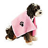 Pink Embroidered Paw Small Pet Towel (Set Of 3) Image 1
