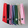Pink Embroidered Paw Small Pet Towel (Set Of 3) Image 4